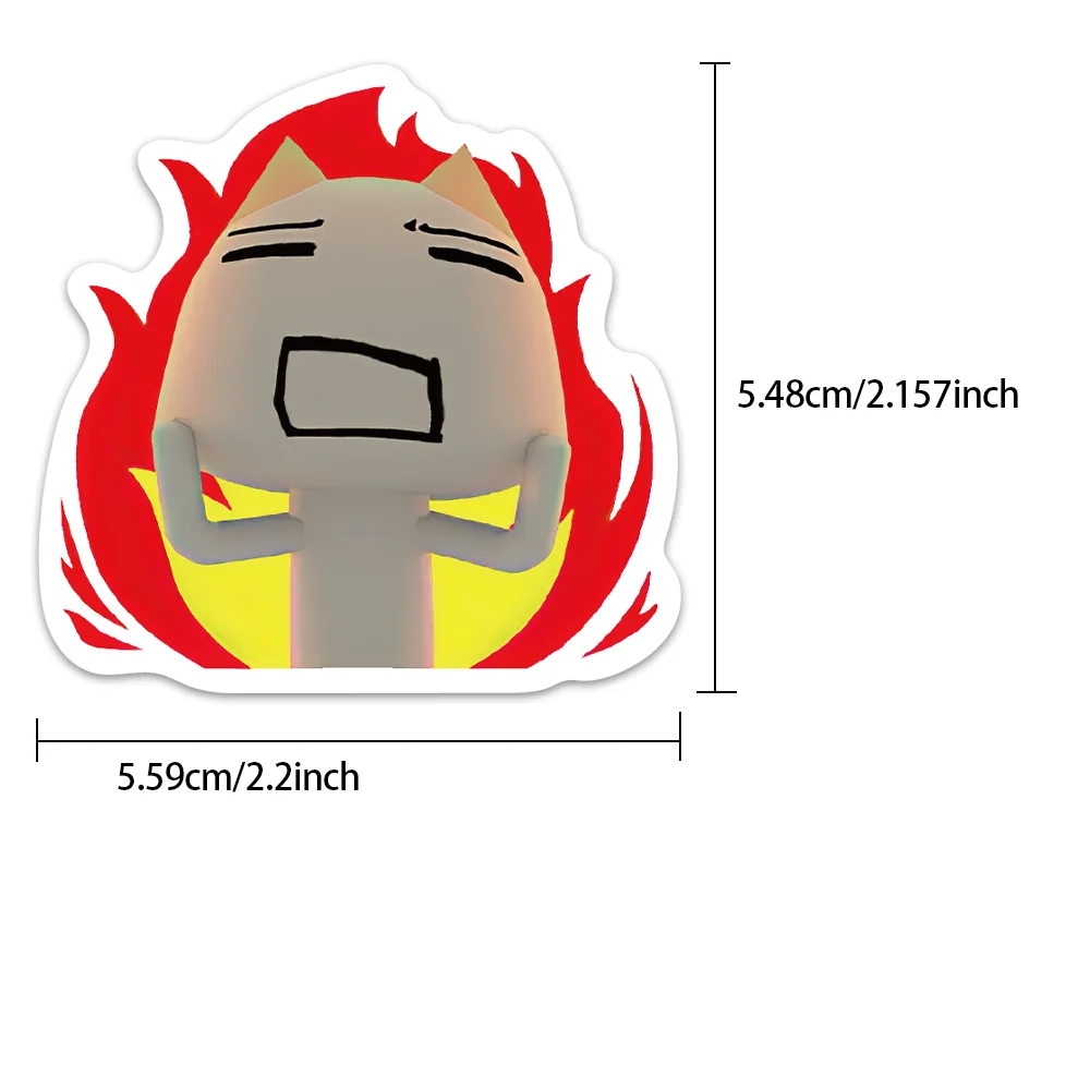 50pcs Kawaii Toro Well Cat Cute Cartoon Graffiti Stickers Computer Skateboard Refrigerator Guitar Toy PVC Waterproof Stickers