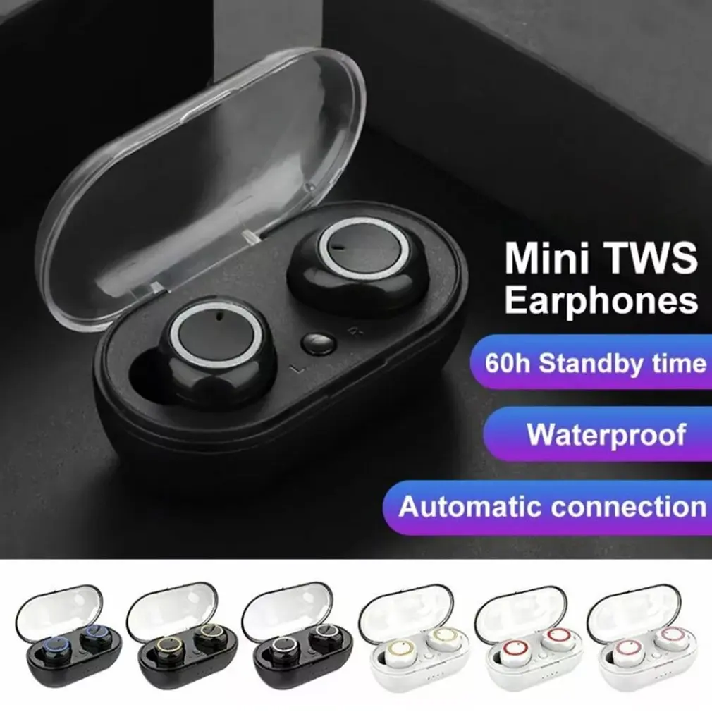 

Stereo Wireless Earbuds HFP/A2DP Bluetooth 5.0 Outdoor Sports DT-2 TWS Headset Touch Control Earphone Handsfree With Microphone