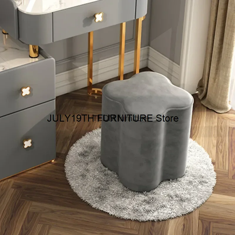 

Storage Elegant Makeup Stool Portable Camping Entrance Mobile Pouf Ottoman Dresser Gotchic Tabouret De Bar Hallway Furniture