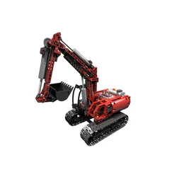 Mould King Technical Engineering Red Excavator Tracked Building Blocks  Function City Truck Car Construction Bricks Toys for Boy