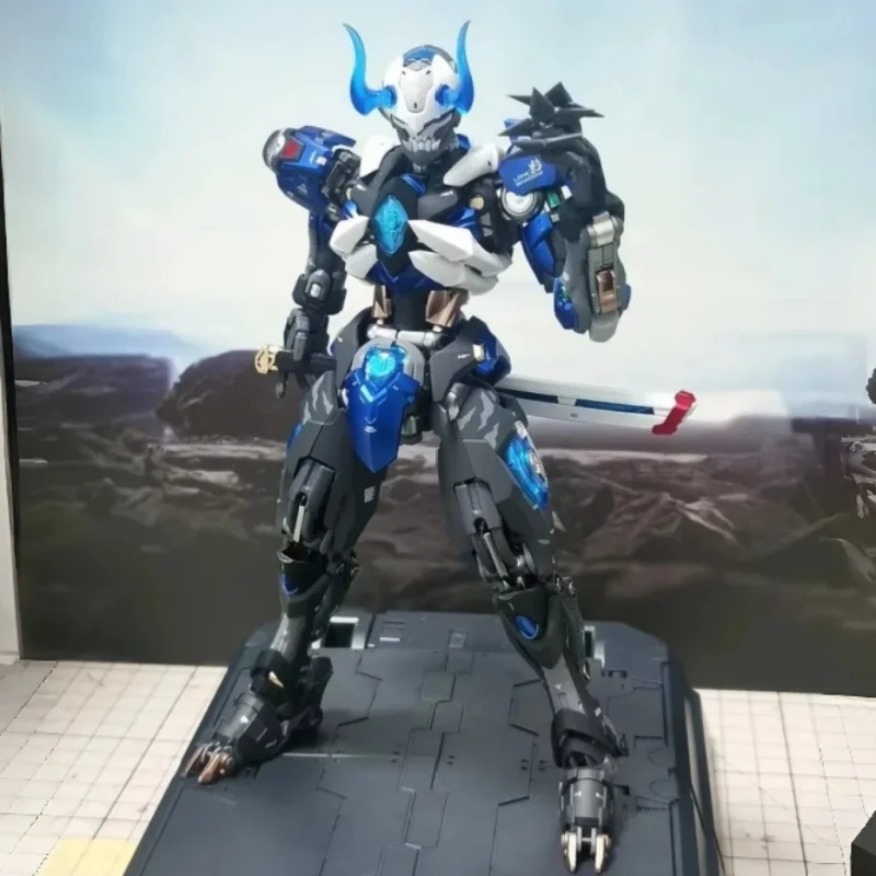 

Сборная модель Hemoxian Mg в масштабе 1/100, серия Lone Shadow, 19 см, с 4 масками-головами, фигурка робота Over Zero, пластиковая модель-игрушка