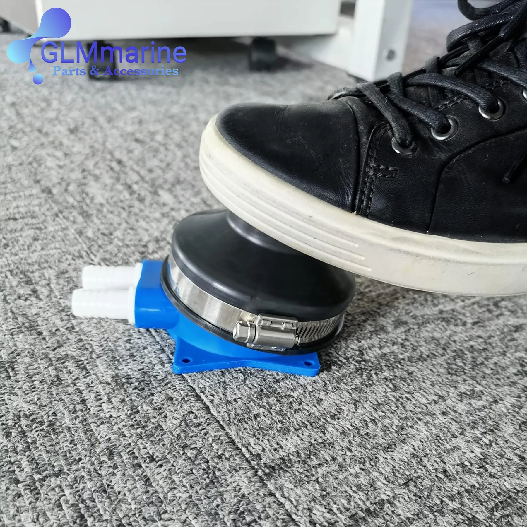 Marine Foot Water Pump 1/2" Flexible Hose Rubber & Nylon Self-Priming Manual Pump for Boat RV Galley Toilet Wash Basin - view 6
