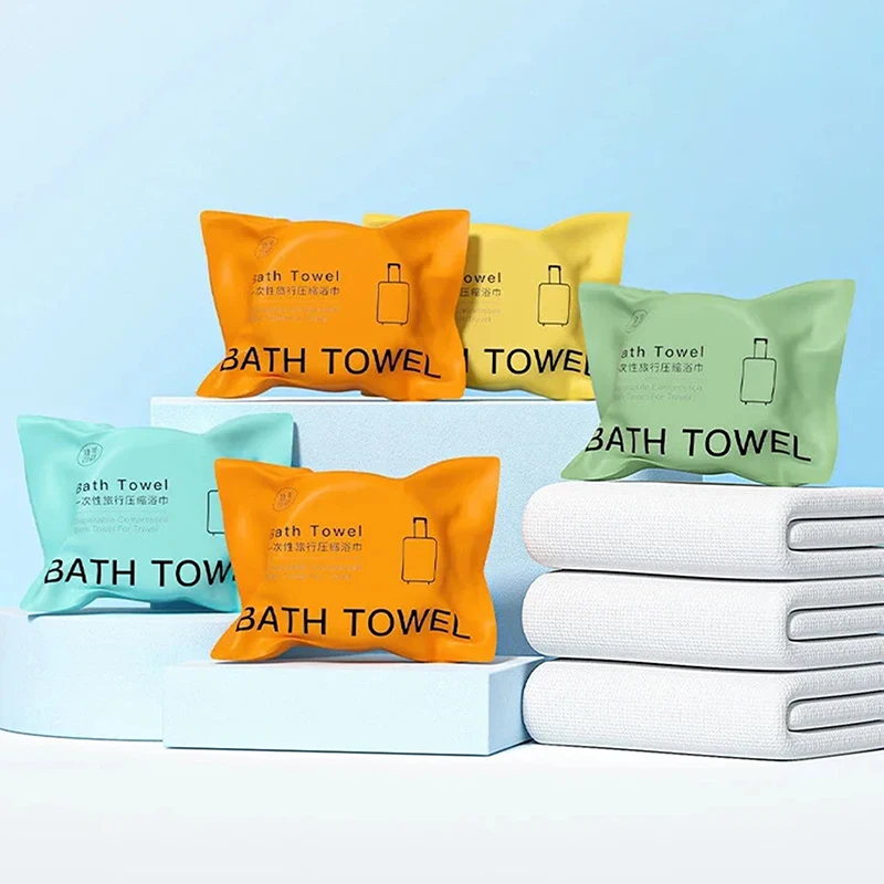 70x140cm Compressed Bath Towel Thickened And Enlarged Disposable Travel Portable Independent Packaging Non-woven  Towel〔CC33〕
