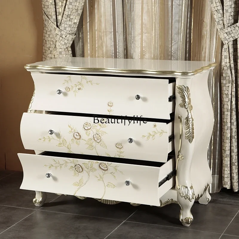 

*European-style entrance cabinet dining side cabinet living room decoration foyer partition cabinet bedroom