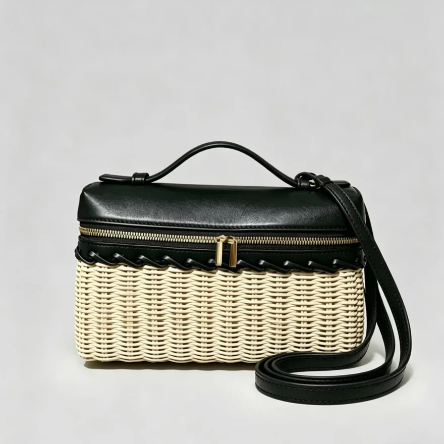 

Summer Weave Women Travel Purse,Small Totes European Fashion Brand Women's Handbags,Ladies Shoulder Crossbody Bags 2026 New