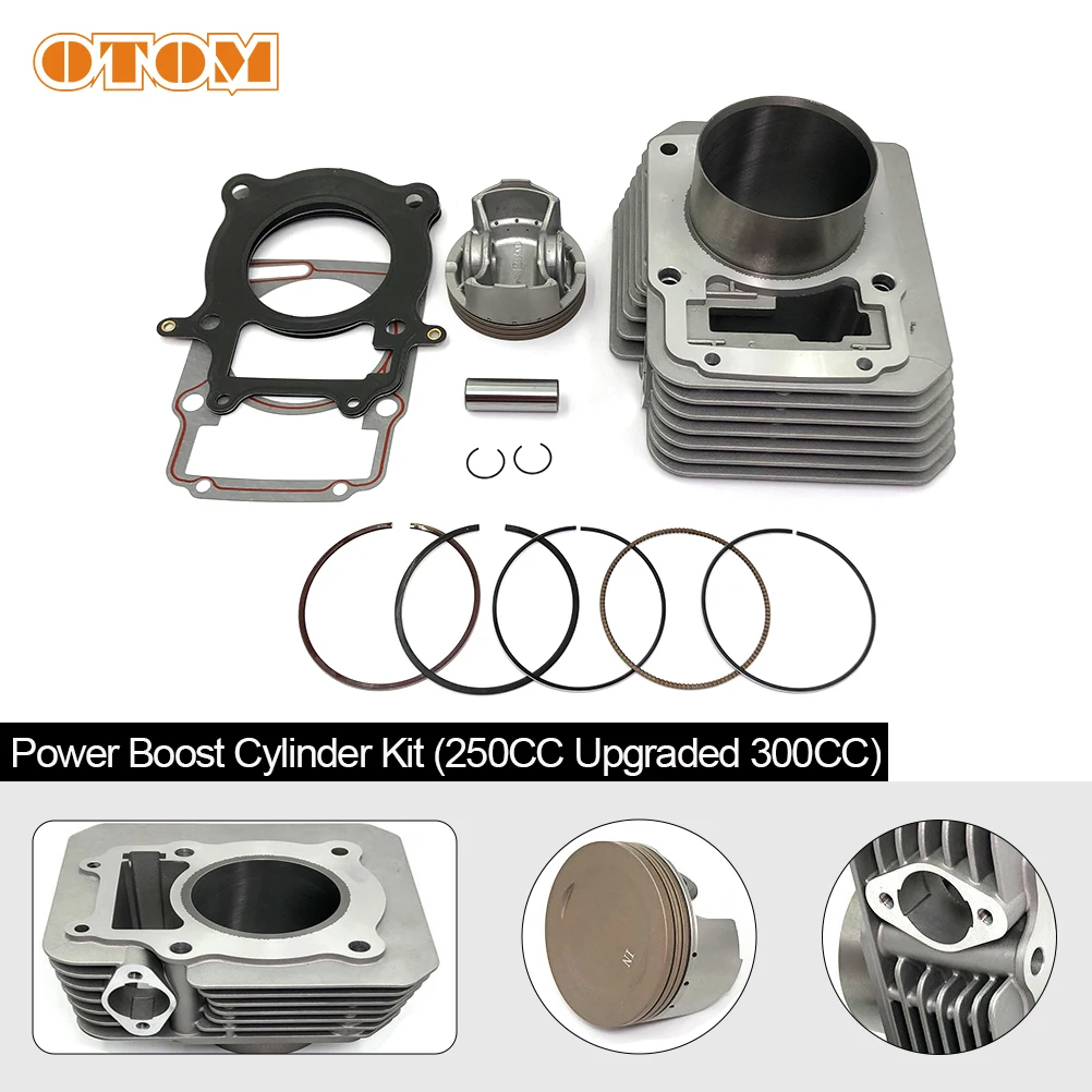 Motorcycle Power Boost Cylinder Kit Air Cylinder Block Piston Ring Gasket Set For ZONGSHEN ZS172FMM-3A CB250-F Air-Cooled Engine