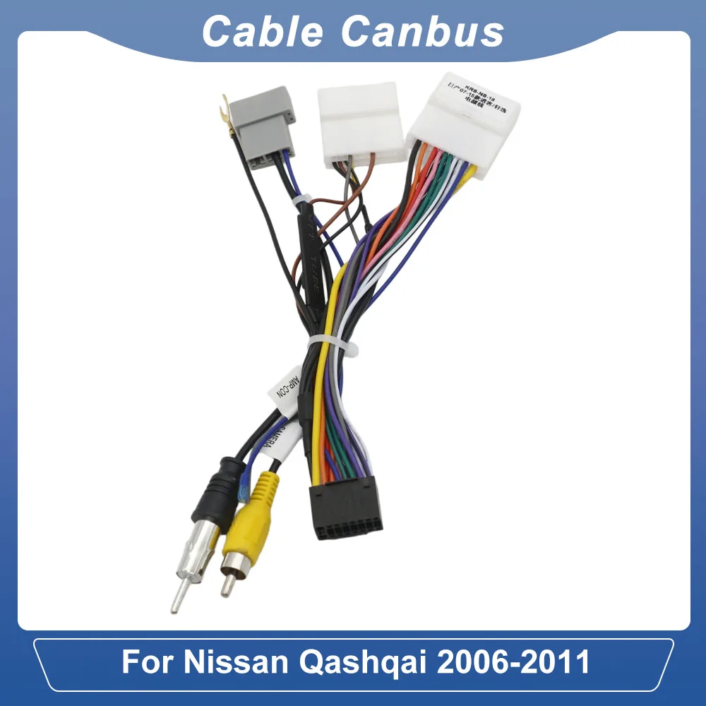 16Pin Wiring Harness for Nissan Qashqai 2007-2015 Aftermarket Stereo Installation Adapter Kit