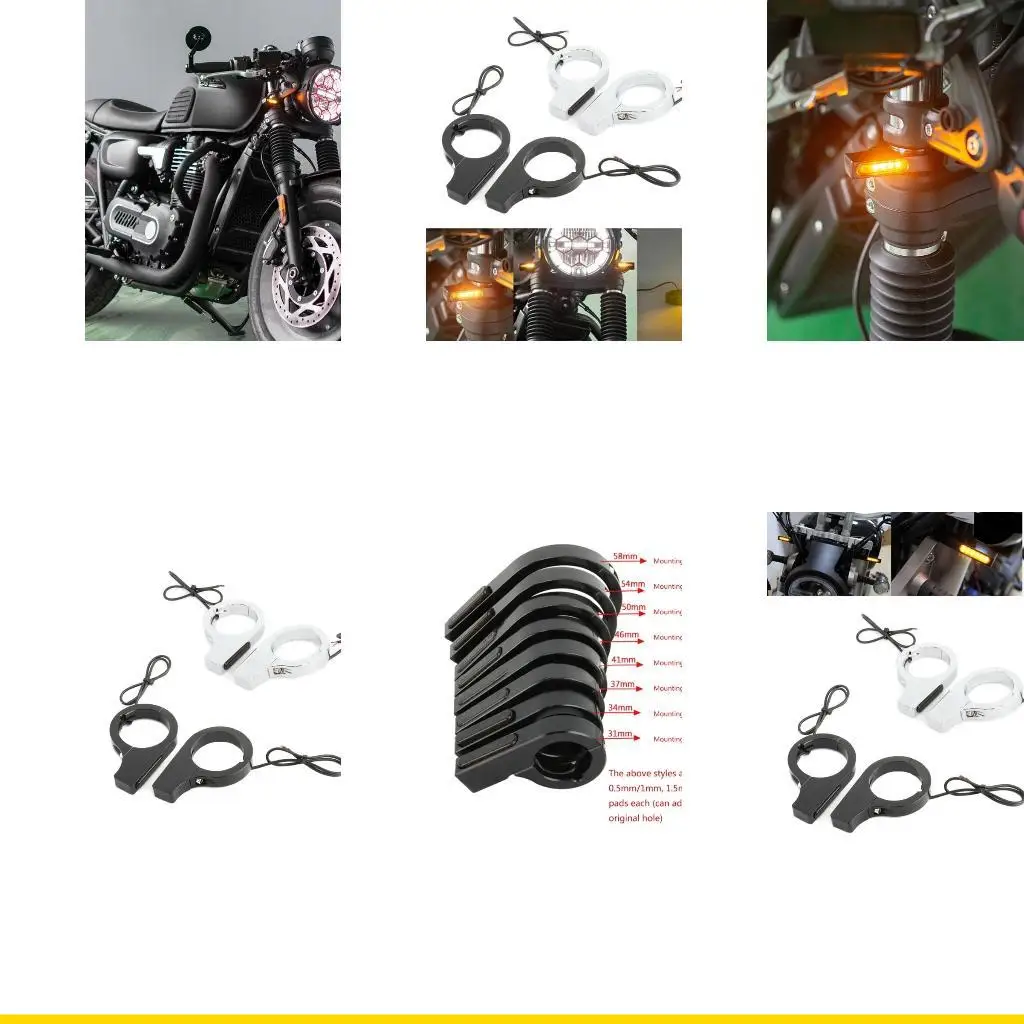 

SZCH водонепроницаемый мотоцикл Янтарный светодиодный амортизатор вилка указатель поворота 2 шт.