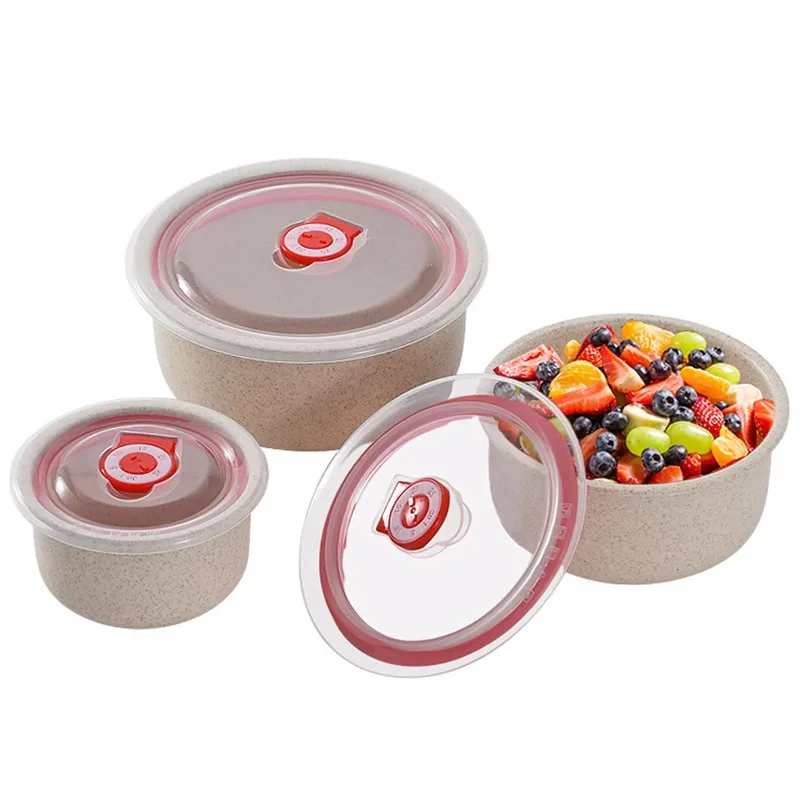 

3pcs Lunch Box set Food Storage Containers with Lids Microwave Storage Containers for Storing Fruits Vegetables