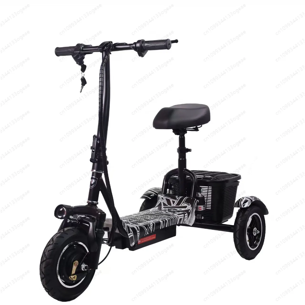 New Foldable Lithium Battery Electric Tricycle Adult Household