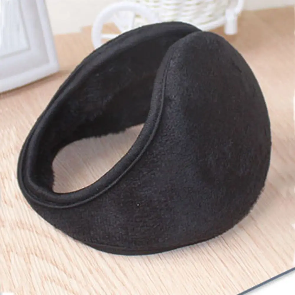 Winter Muff Band Warmer Men Ear Lap Black Earmuff Wrap Fleece