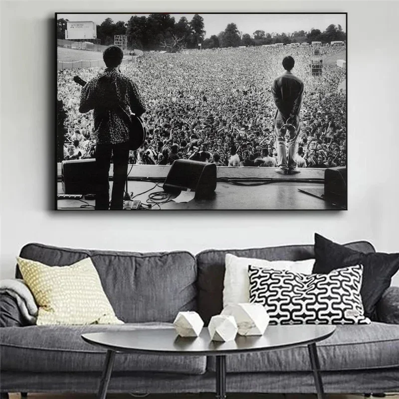 Oasis Liam Gallagher Knebworth Canvas Wall Pop Art Print Artwork Deep  Nordic Decoration Canvas Posters Painting Cuadros