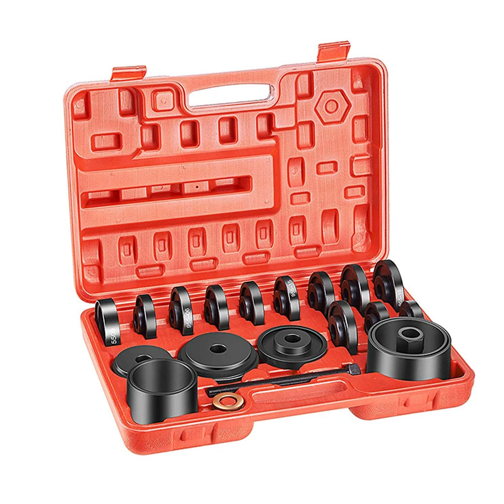 

23Pcs FWD Front Wheel Drive Bearing Removal Adapter Puller Pulley Tool Kit Claw Elevation Angle Bearing Removal Tool