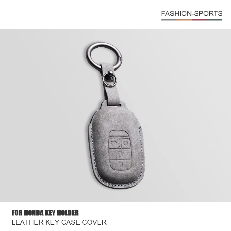 

Leather Car Key Remote Case Cover Shell For Honda Civic 11th Gen Accord Vezel Freed Pilot CRV Key Protector Fob Auto Accessories