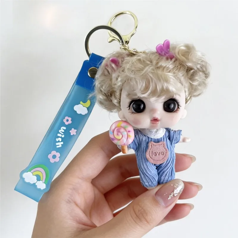 

Брелок-подвеска в виде куклы 11,5 см, миниатюрная милая кукла-принцесса, игрушка для переодевания, мультяшная кукла, изысканная игрушка для девочек, подвеска для сумки/автомобиля, детские игрушки