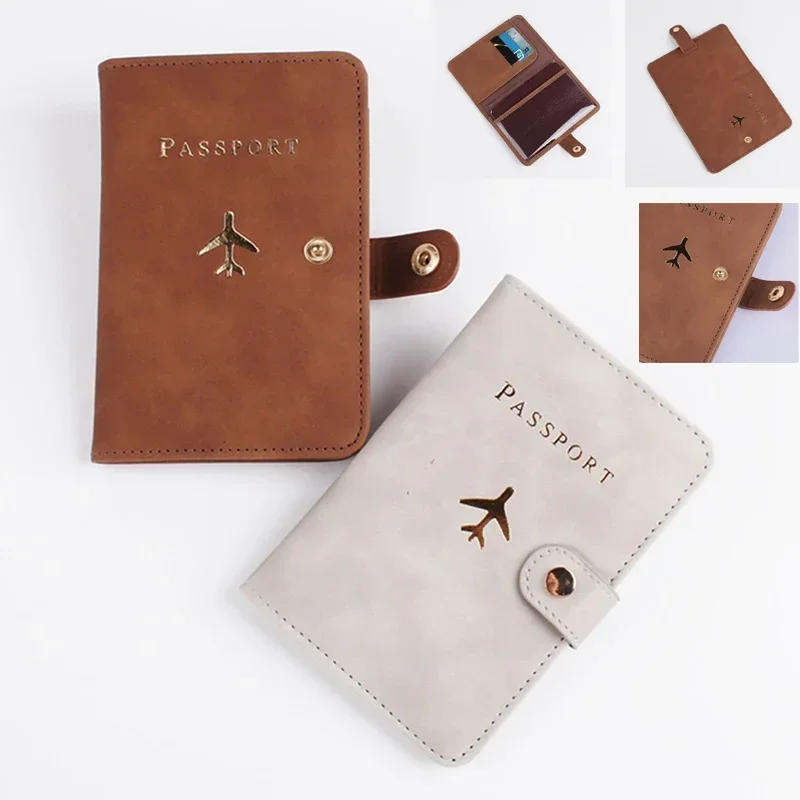 2023 New Fashion Letter Print Passport Cover Women Men Travel Wedding Document Credit Card Passport Holder Case Wallet Bags