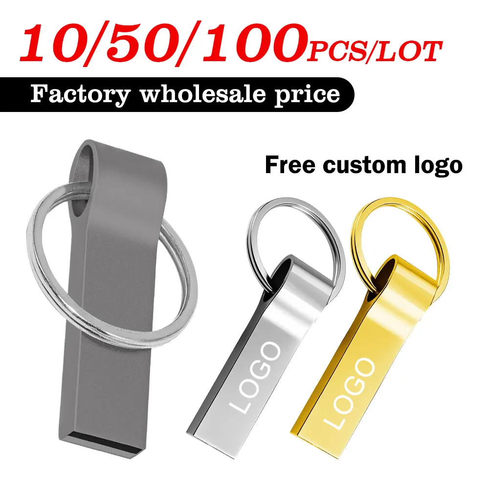 

10/50/100 шт. бесплатный индивидуальный логотип USB флэш-накопители металлические 64 ГБ бесплатный логотип черный 32 ГБ флэш-накопитель 16 ГБ флэш-накопитель U диск 8 ГБ 4 ГБ 2 ГБ
