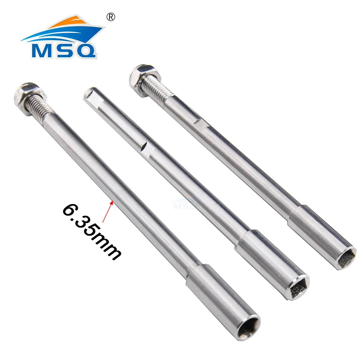 الفولاذ المقاوم للصدأ 6.35 مللي متر 1/4 ''دعامة رمح طول 110/1120 مللي متر لمحرك الغاز RC قارب عمود كابل مرن