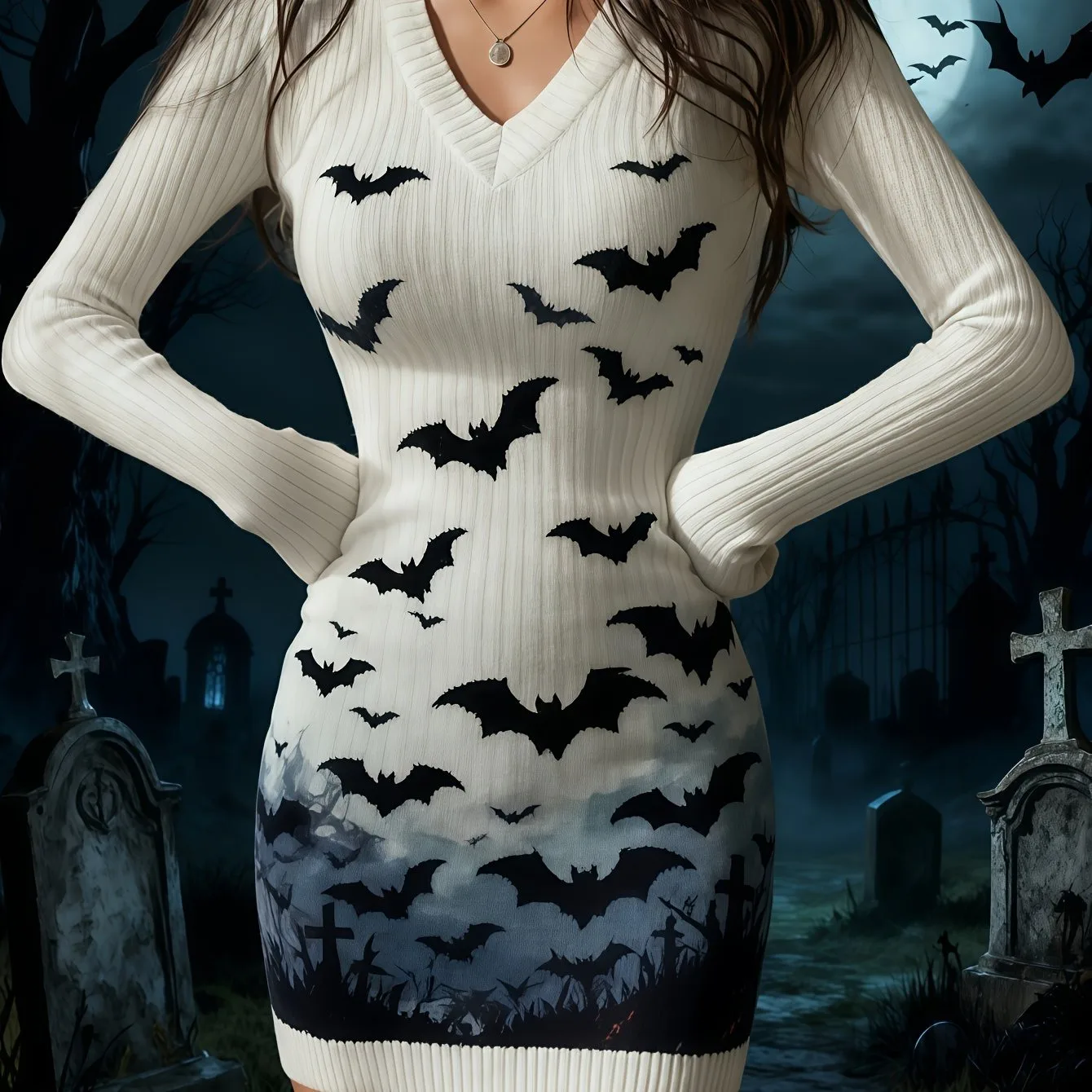 

Осенне-зимнее платье-свитер на Хэллоуин, модное платье-свитер, модная мягкая уличная одежда y2k, свободная одежда, платье femininos