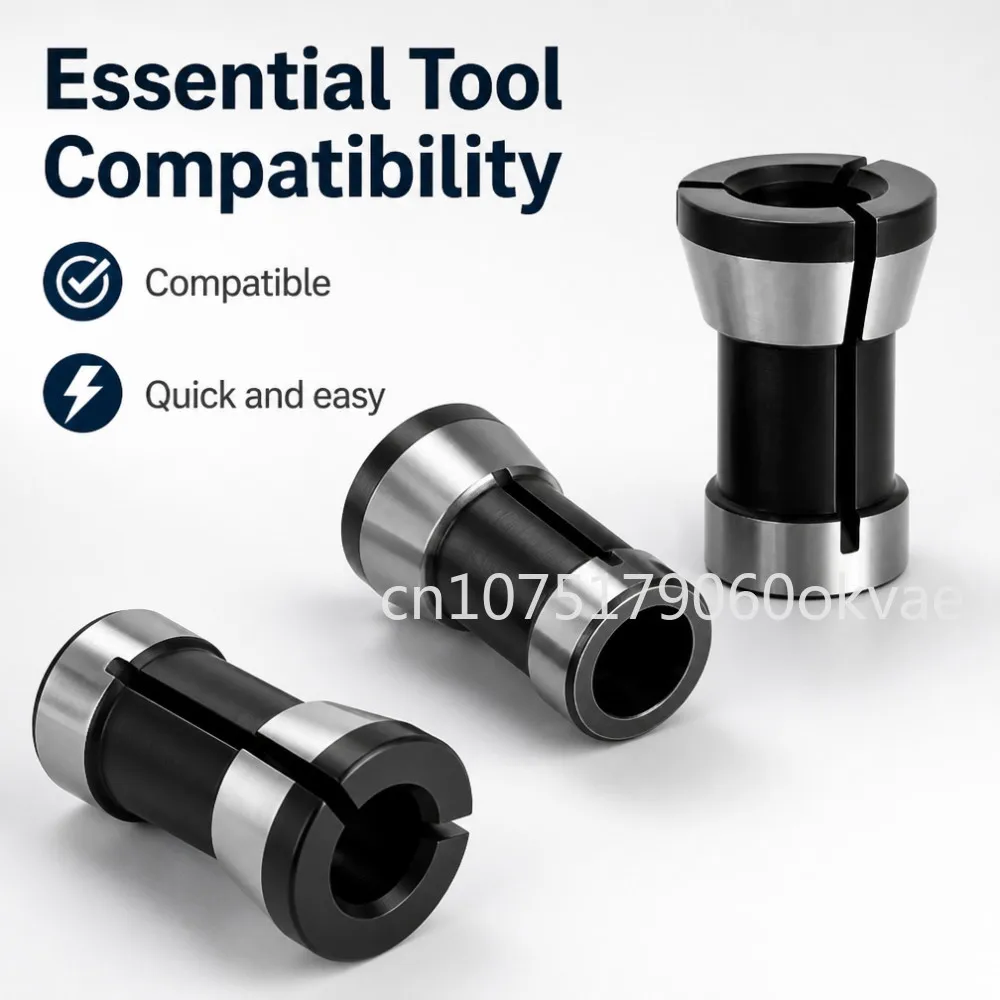 Router Collet Chuck Adapter 6mm 6.35mm 8mm Woodworking Milling Cutter Engraving Machine Tool Shank Conversion Collet