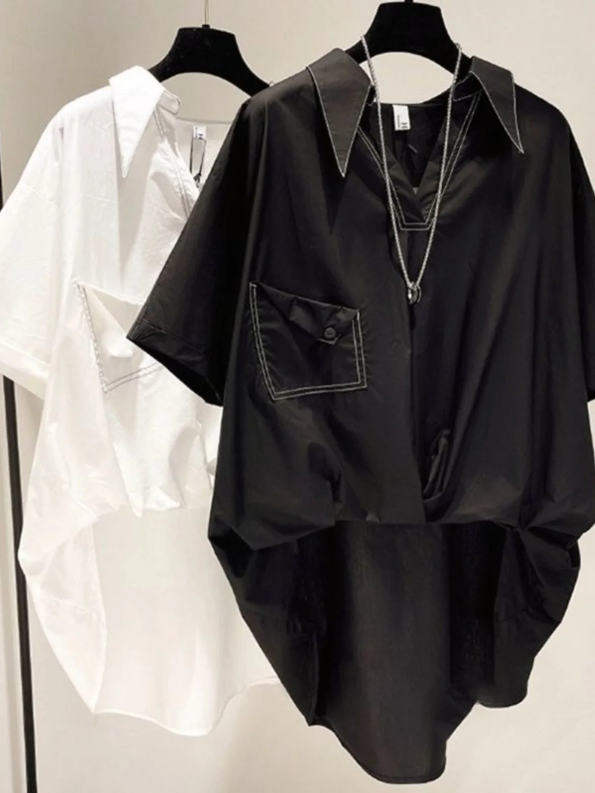 

Loose ort Sve irt ex Summer Faion Big Size 300 Pou Casual Loose Uneven Top for Men And Women