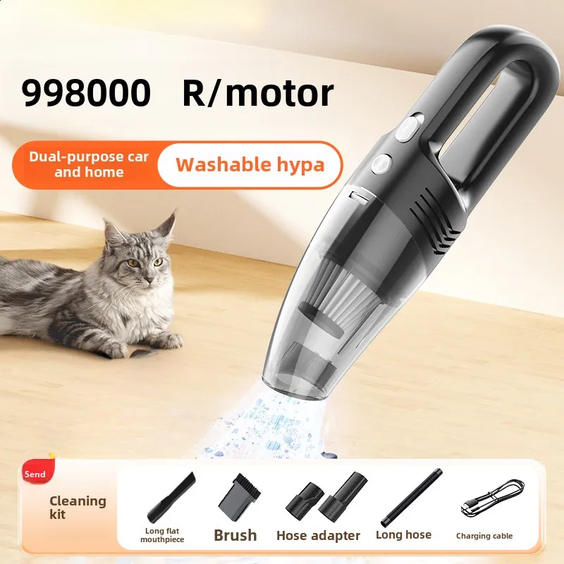 Car Vacuum Cleaner, High Suction Power, Handheld Home Wireless Desktop, Portable, Small and Powerful Bed Dust Removal