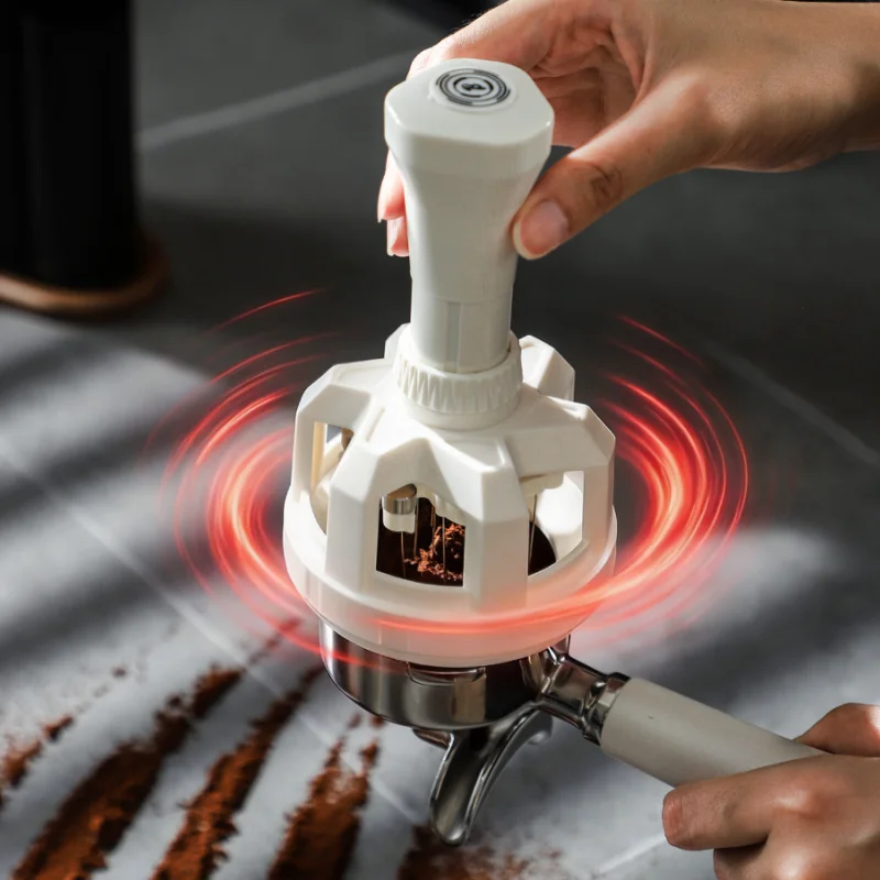 Bincoo Electric Coffee Stirrer Automatic Rotating Distributor Magnetic Suction Loosen Coffee Clumps Italian Espresso Barista