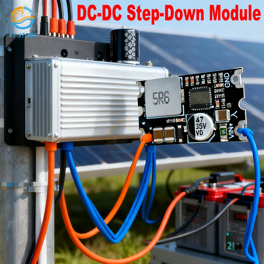 DC-DC Step Down Converter Module 6-35V Input, 5V/12V 8A Output Thermal Protection for Car Charger LED Driver Power Supply