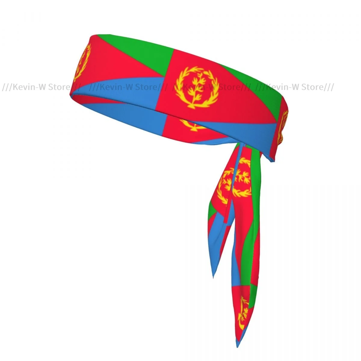 Tie Headbands Eritrea Flag Sports Head Band Athletic Sweatband Bandana Sweat Wicking