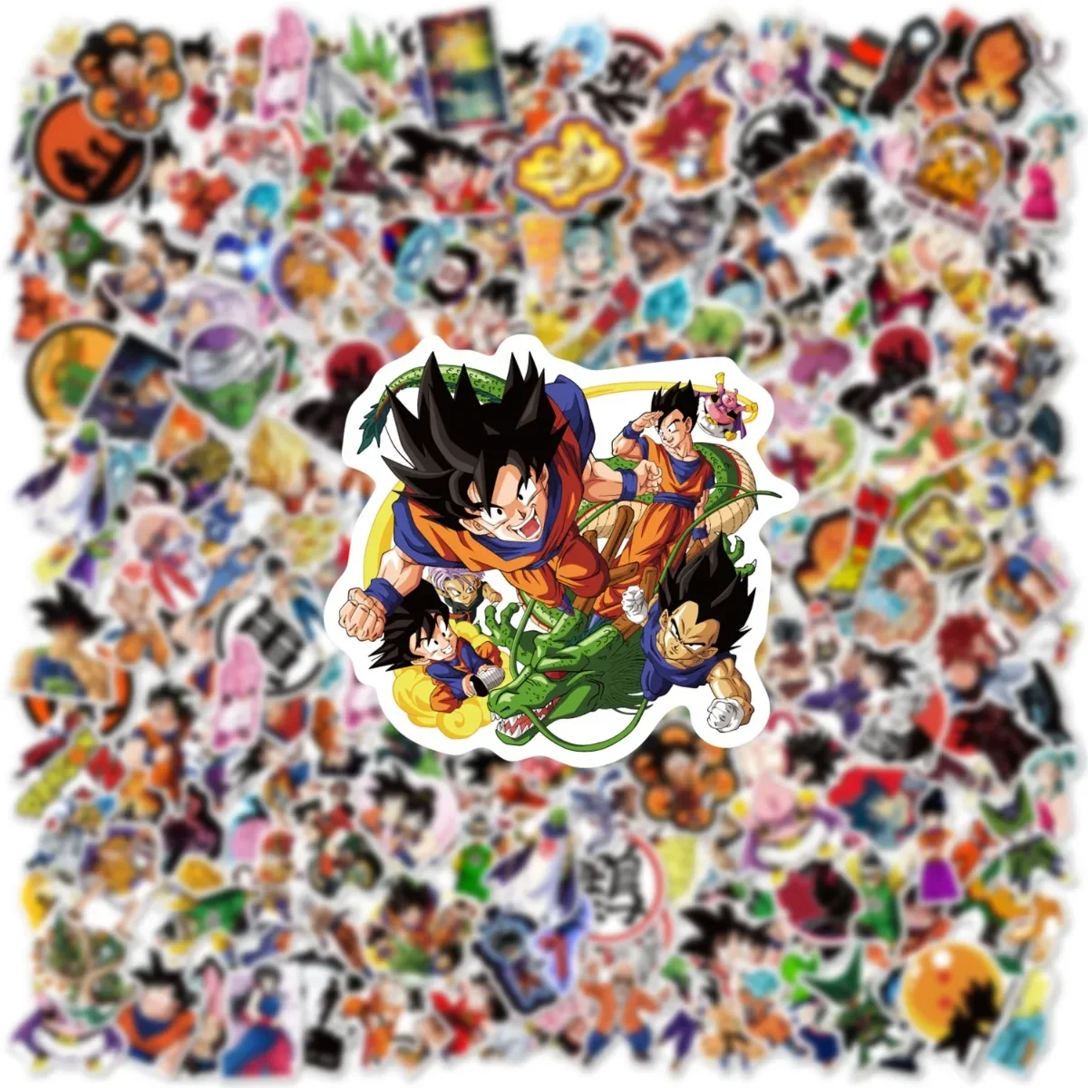100/200 Uds Dragon Ball Animes pegatinas de grafiti de dibujos animados teléfono guitarra portátil maleta taza pegatina impermeable calcomanías Juguetes