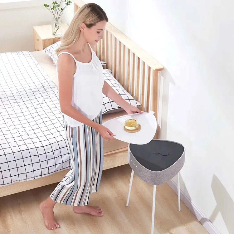 Best Multi-Functional Furniture TWS AUX Tray USB Wireless Charger Smart Blue tooth Speaker Coffee Table Wireless Speaker