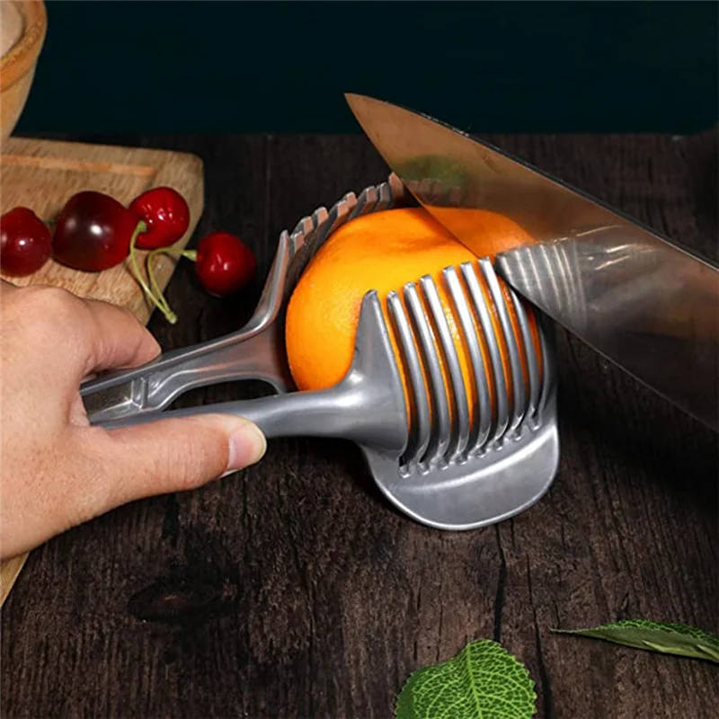 Подставка для томатов, круглая стойка для резки фруктов с ручкой, кухонная стойка для резки картофеля, лимона