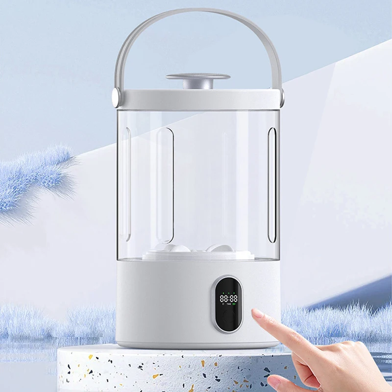 Máquina de lavar roupa portátil, display digital, copo de lavagem totalmente automático, lavagem poderosa para roupas íntimas