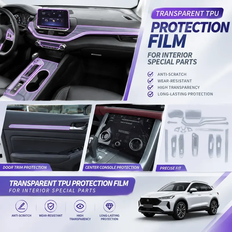 For Nissan Teana 2020-2025 Center Console Gear Shift Panel Sticker Interior Trim Decor Protective Film Car Accessories