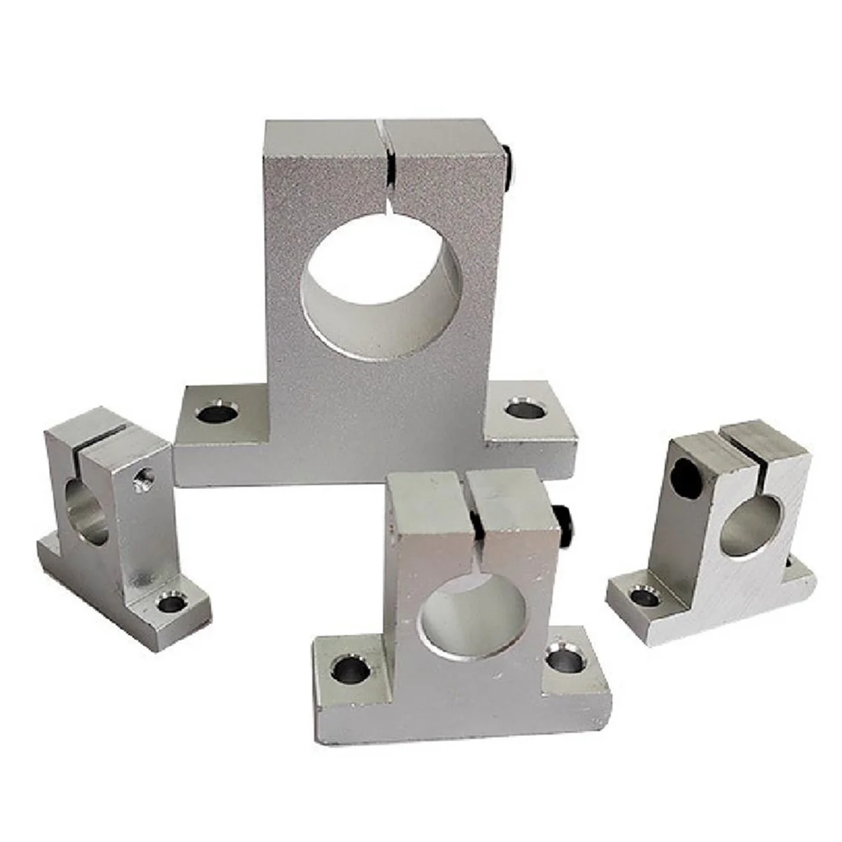 Y02A2 Pcs Linear Motion Rail Clamping Rod Rail Guide Support Shaft Bracket Coupling Mount SK12 12mm