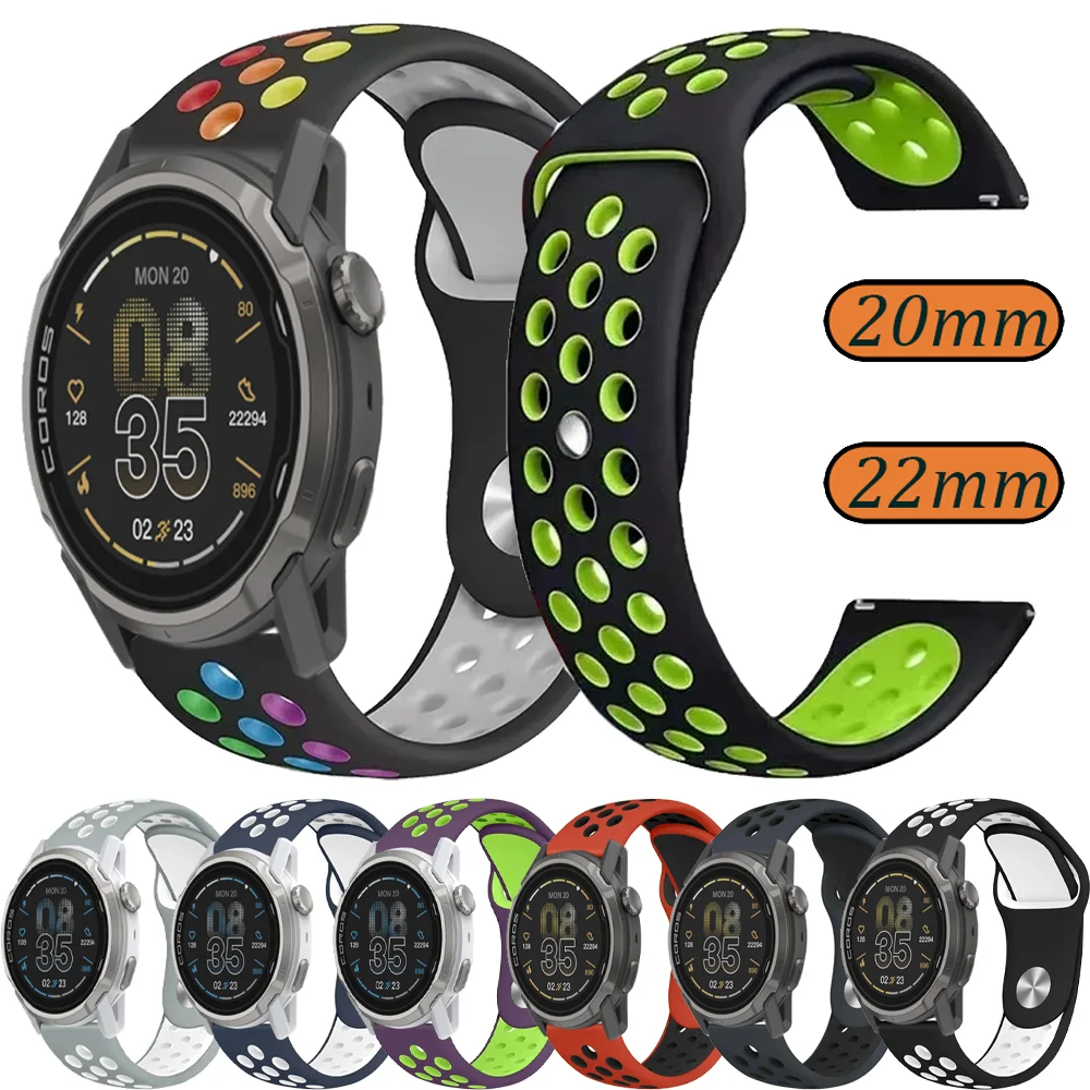 20 مللي متر 22 مللي متر سيليكون حزام ل كوروس APEX 4 42 مللي متر/PACE برو الرياضة سوار مريح Suunto العمودي 2-1/السباق 2-S/الجري/المحيط الفرقة