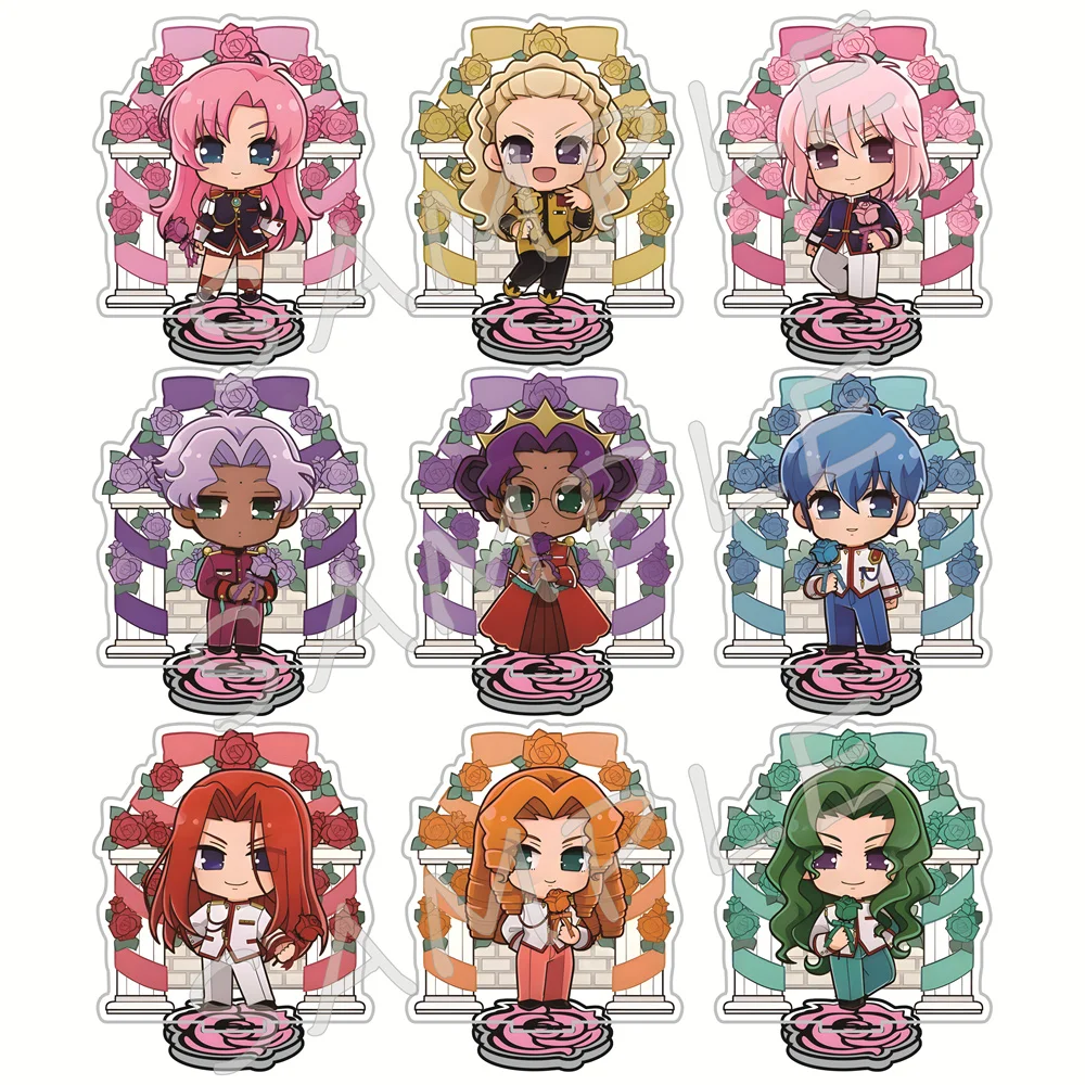 Revolutionary Girl Utena Rose Arch Version 10cm Acrylic Stand Figures Keychain Anime Chibi Collectible Merchandise Fan Gift