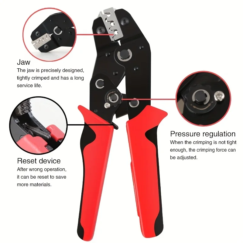 Crimping Tool Photovoltaic Cable Connector SN-2546B Clamp Terminal Pliers Coax Crimping Solar Panel Connectors Multi-Contact 4