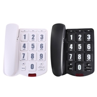 Fixed Landline Phone Big Button Amplified Home Phone with Loud Ringer Desk Telephone for Elderly and Low Vision Users