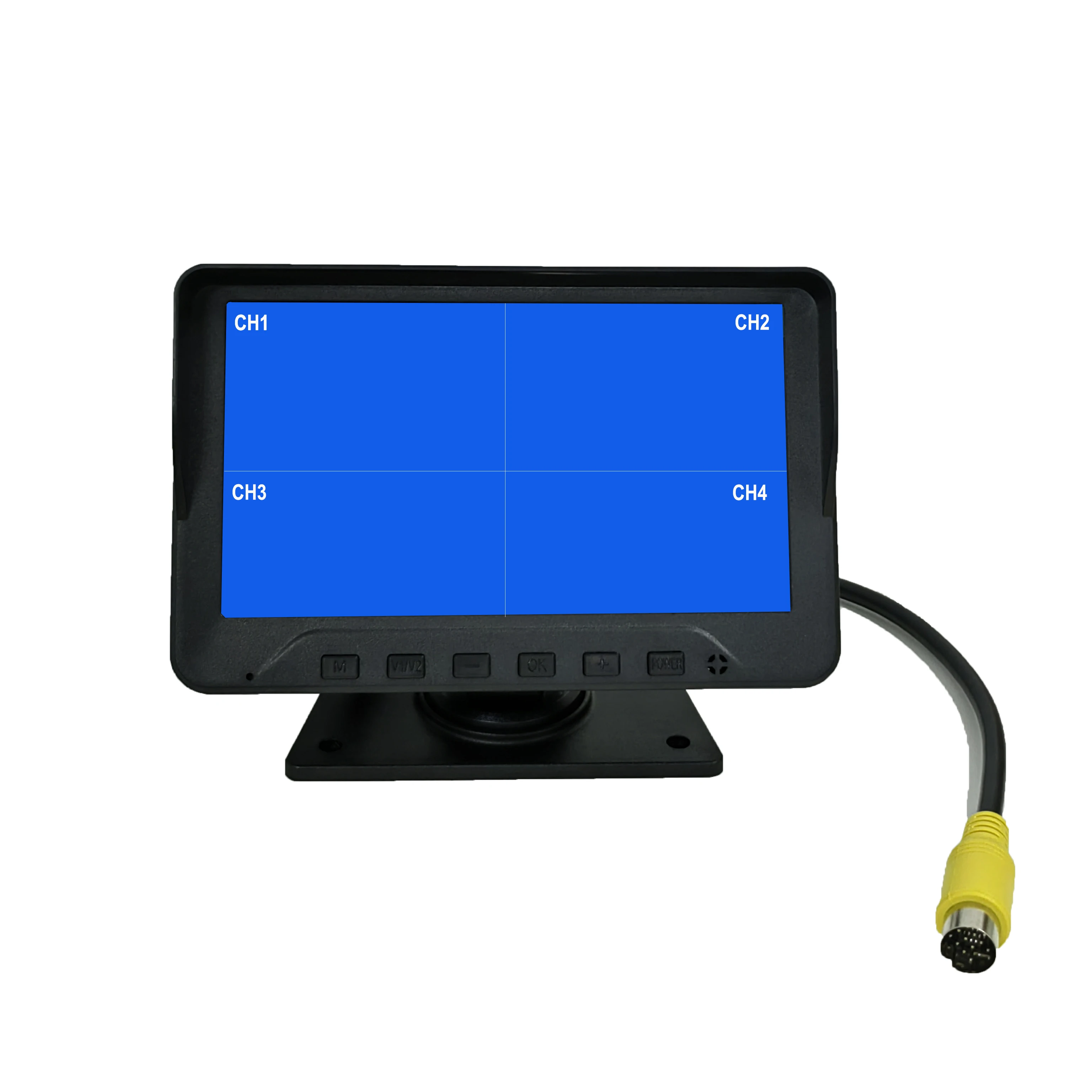 New 7 inch lcd display 4 channel car reversing screen with blind spot detection for car taxi