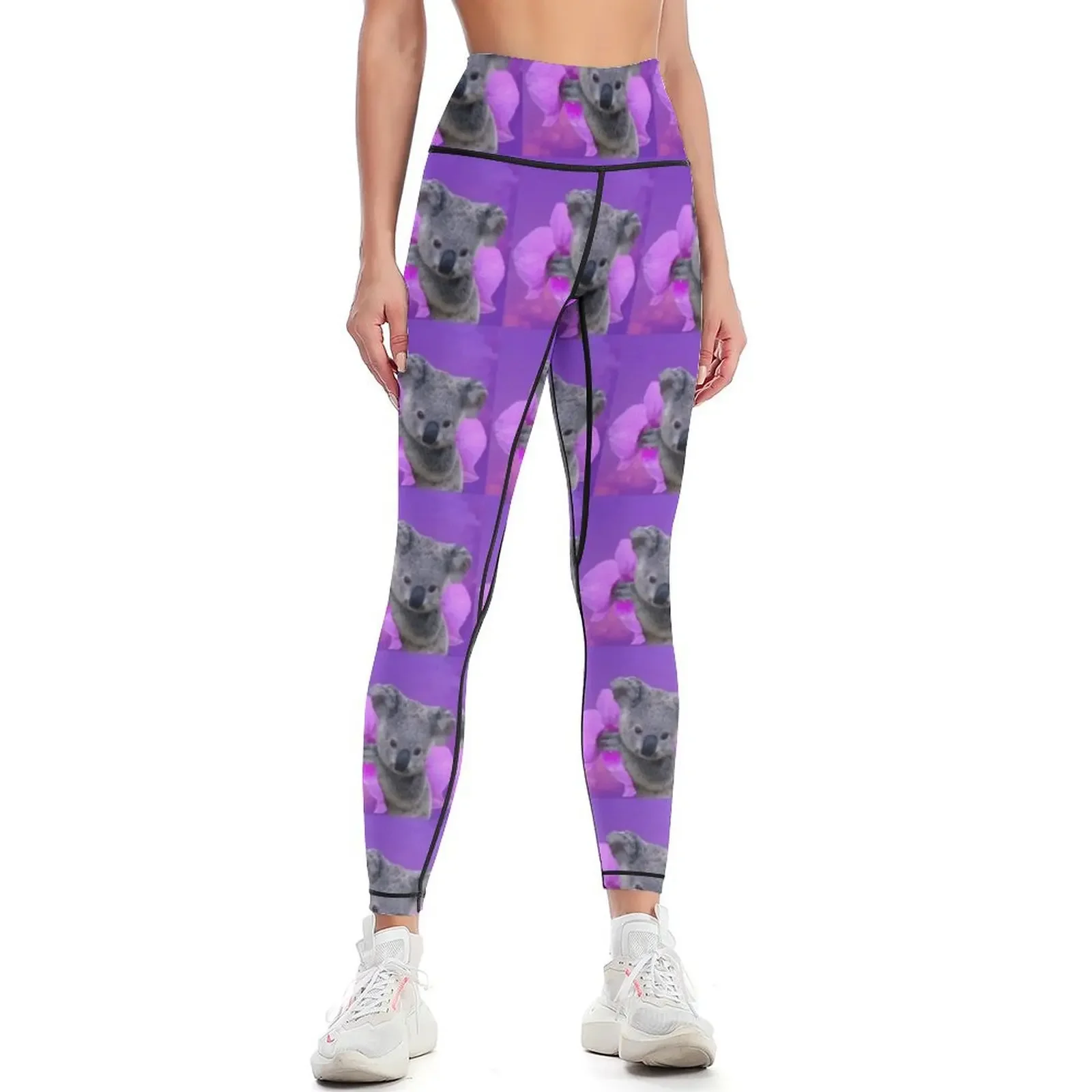 

Koala and Orchids Leggings gym's sportswear for fitness legging pants raises butt Jogger pants Womens Leggings
