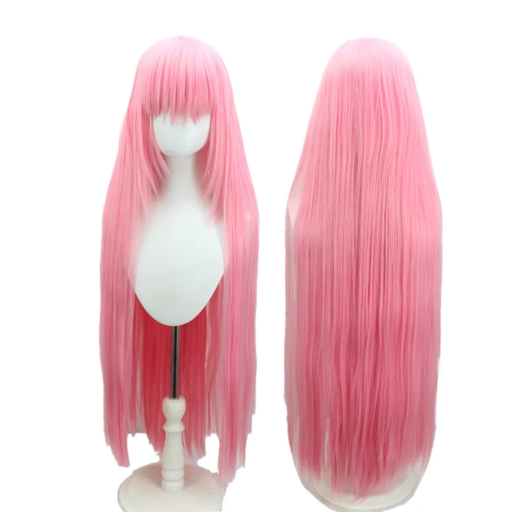 

Miku-Luka Megurine Pink Long Straight Cosplay Wig With Simulated Scalp