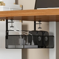 Under Table Storage Rack able Management Tray No Drill Desk Wire Organizer Home Office Desk Management Rack Home Organizer