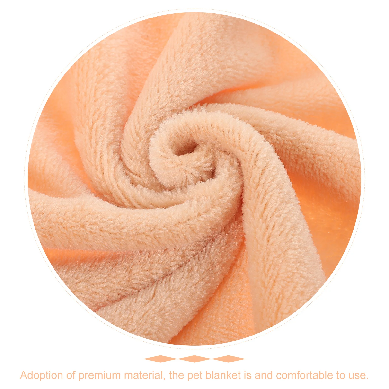 

Solid Color Pet Blanket Premium Flannel Fleece Warm Lightweight Bedding For Small Pets Stitching Camel
