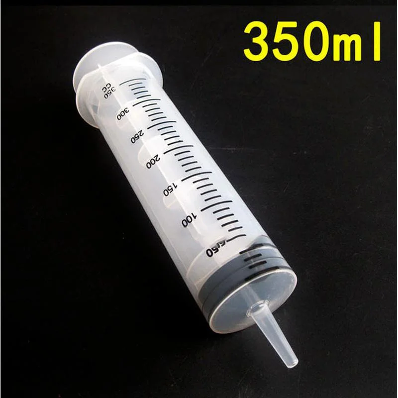 Hydroponics Nutrient Measuring Syringe 150ml/500ml Reusable Sterile Plastic Syringe For Liquid Dispensing Kitchen Lab Accessory
