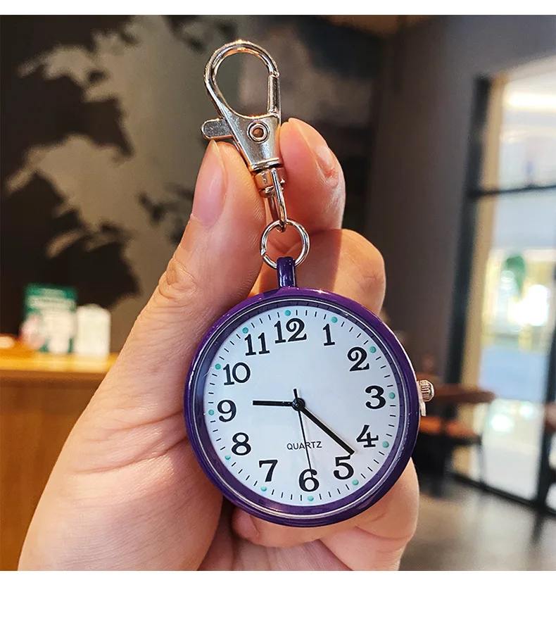 

Men Women Quartz Watch for Nurses Doctors Students Minimalist Watches Child Gift New Tiny Cute Quartz Pocket Watch with Keyring
