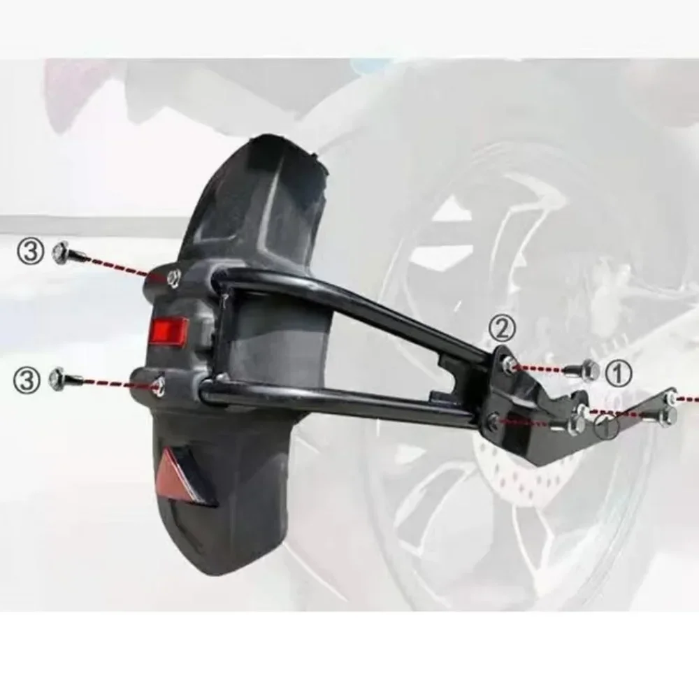 รถจักรยานยนต์สําหรับ ZONTES 310T 310X ZT-310T ZT310-X 310 T 310 X อุปกรณ์เสริมดัดแปลงด้านหลัง Fender Mudguard Mudflap Guard Cover