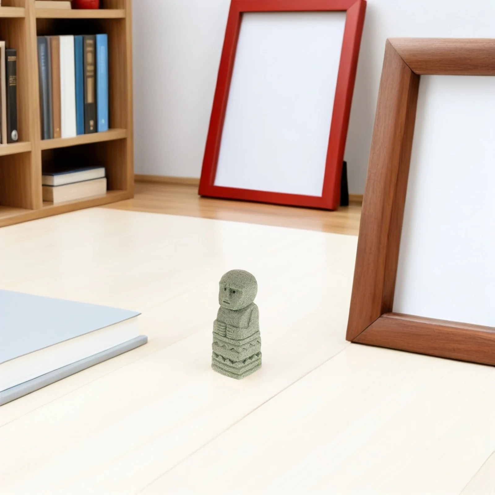 

Zen Garden Statue Artistic Hand Carved Outdoor Indoor Decor Sculpture for Home Office Desk