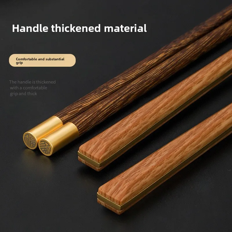 HYS chopsticks spoon set one chopstick convenient cutlery storage box fork single wooden chopsticks three-piece set
