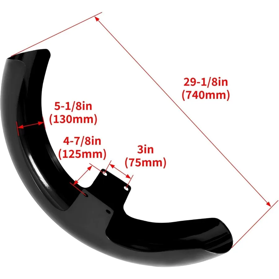 21 حاجز أمامي ملفوف للدراجات النارية متوافق مع 19942013 Harley Bagger Touring Road King Electra Street Road Glide يناسب #4